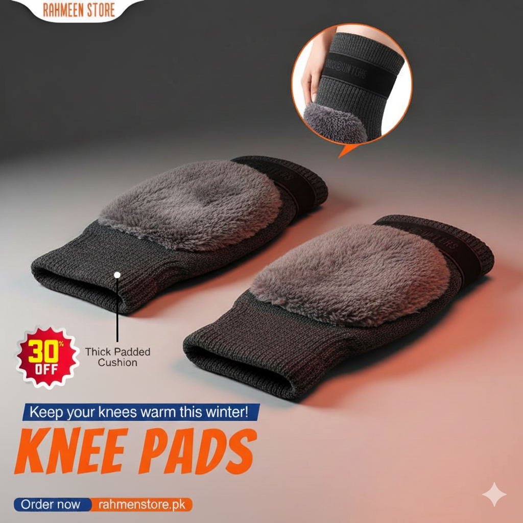 Fleece Lined Compression Knee Pads for Pain Relief, Arthritis & Joint Support