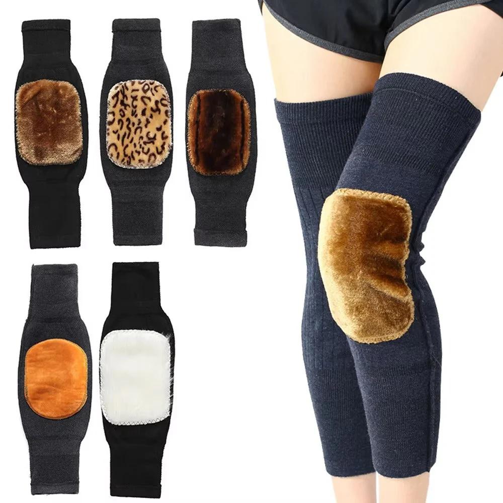 Fleece Lined Compression Knee Pads for Pain Relief, Arthritis & Joint Support