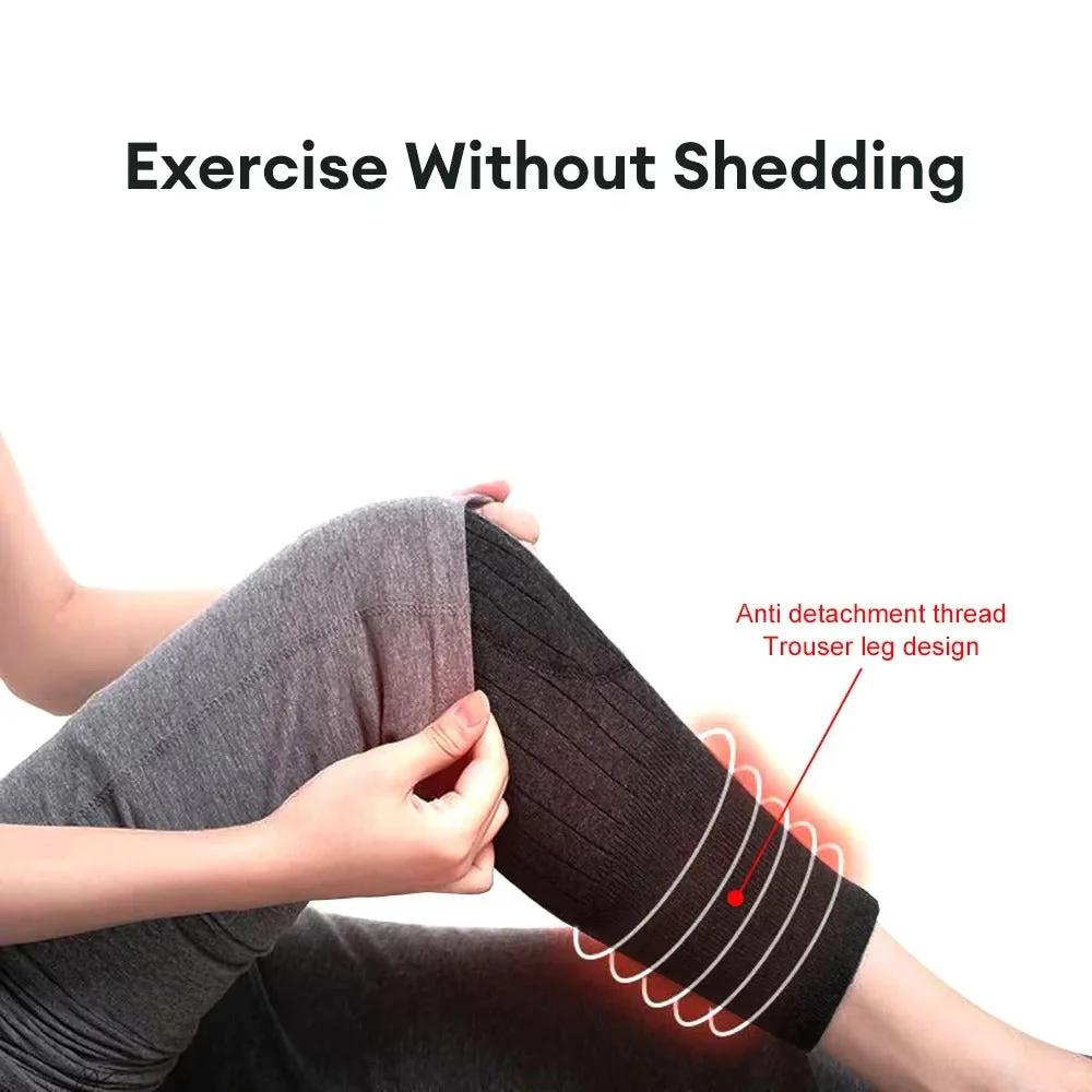 Fleece Lined Compression Knee Pads for Pain Relief, Arthritis & Joint Support